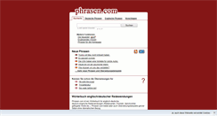 Desktop Screenshot of phrasen.com